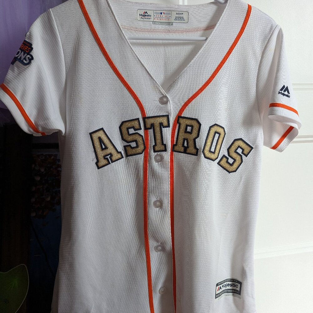 Women's gold rush Astros jersey size S